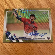 2021 Topps Chrome /50 Auto Gold Wave Patrick Weigel RC Card RA-PW Braves