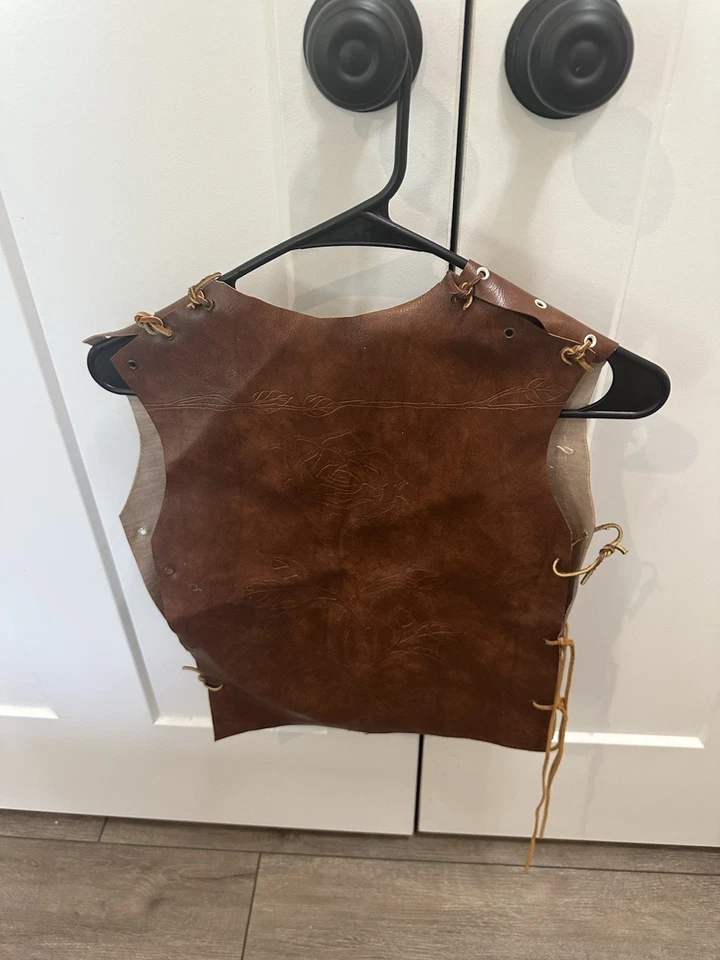 Parches chaleco de cuero vintage originales coleccionables Boy Scouts Indian Guides YMCA años 70 Foto 3 de 4