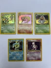 WOTC Vintage Pokemon TCG 5-Card Lot Holo/Regular English 1999 Mewtwo