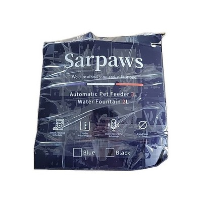 Sarpaws Automatic Pet Feeder & Water Fountain OPEN BOX