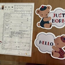 New Familiar Photo Props Birth Certificate Pre-Mama Festival