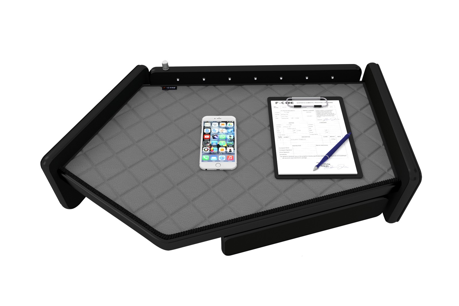 LKW Tisch für VOLVO FH 4 01.13-12.19 Mit schublade Mitte GRAU - Picture 4 of 8