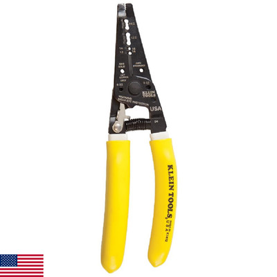 Klein Tools K1412 Wire Cutter / Stripper, Made in USA, Dual NM Cable Stripper an