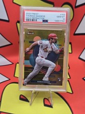 2025 Finest #9 Thomas Saggese Uncommon SSP Gold PSA 10 #/50