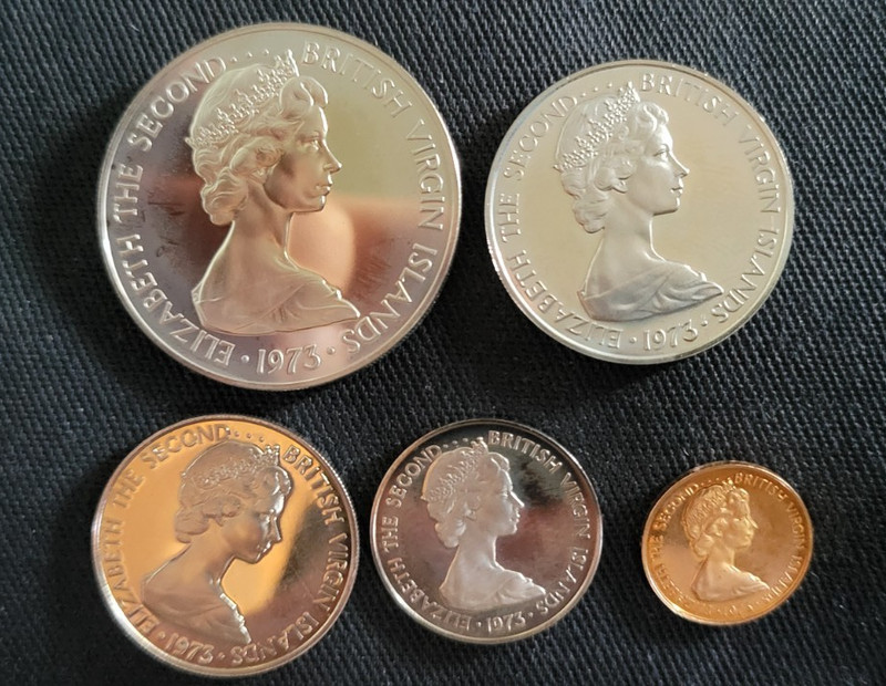 1973 British Virgin Islands Coinage Proofs