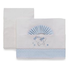 Set set 3 pcs crib sheets side bed UNICORN Blue Italbaby