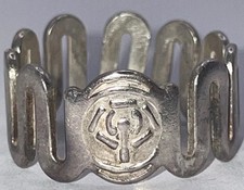 Wavy Line Modernist Sterling Silver Ring Size 10 5.35g