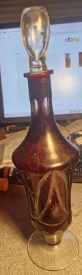 Karaffe aus böhmischen Glas - Bild 1 von 4