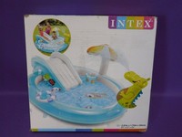 Intex Planschbecken Gator Play Center Blue Mit Krokodil Und Rutsche 201X 170Cm