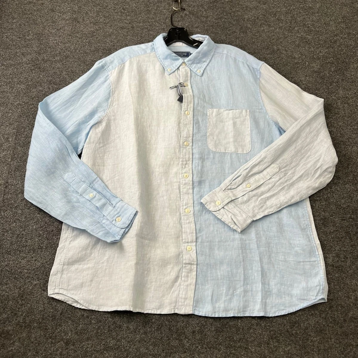 VINEYARD VINES Linen Party Shirt Men's Size L Multi 1W012678-995