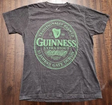 Guinness Extra Stout Shirt Mens Medium Gray