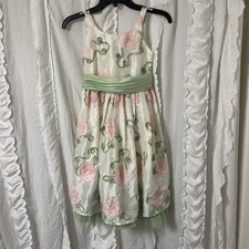 Jenny me Girls Size 8 Floral Dress Spring Easter
