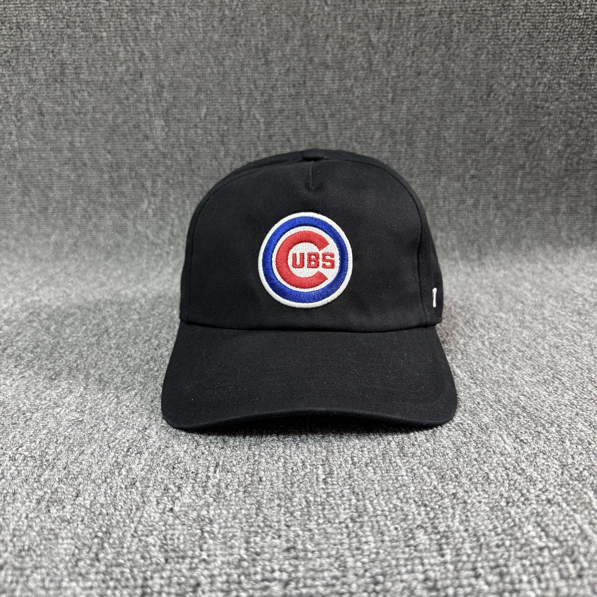 '47 Brand Chicago Cubs MLB Snapback Black Cap Embroidered Round Logo