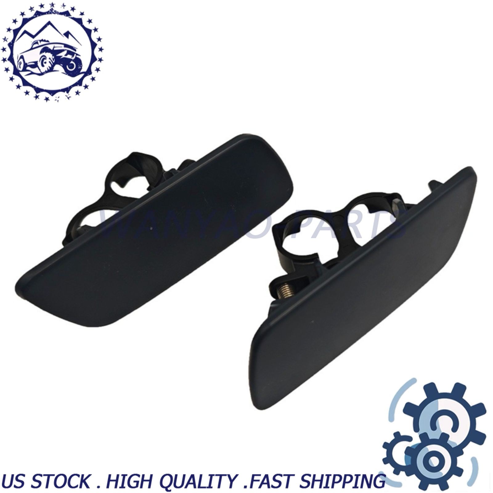 For 10-18 Rolls-Royce Ghost Pair Headlamp Washer Cover Front LH RH 61677244959