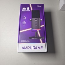 FIFINE Ampligame AM8 Dynamic USB/XLR Microphone Black Windows Mac PS4 PS5