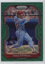 2021 Panini Prizm Tier II Green Wave Prizm Mike Schmidt #124 HOF 2s2