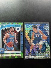 2024-25 Donruss Ajay Mitchell (RC) Green Laser #218 Thunder Jared McCain Rc Lot