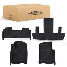 Black Tpe Rubber Floor Mats For Chevrolet Suburban Yukon Xl 2021-2025 Car Carpet