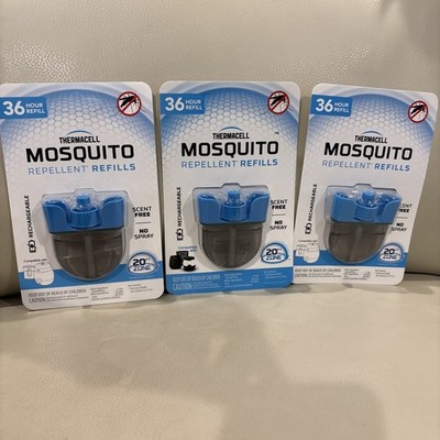 3 Pk | Thermacell Mosquito Repellent Refills 36 Hours ER136 5034 Pack Cartridges