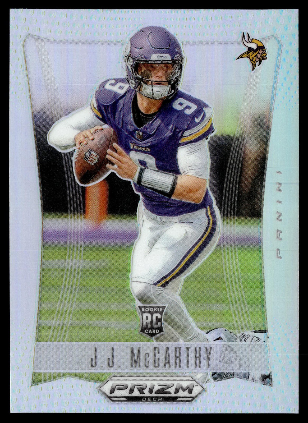2024 Panini Prizm Deca #203 J.J. McCarthy Silver Prizms