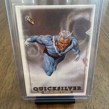 2024 SkyBox Marvel Masterpieces 92 Platinum Quicksilver #71 Leather