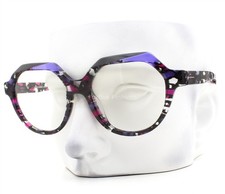 Alain Mikli Alete Eyeglasses A05067 Blue Light Glasses Black Clear Multi No Case