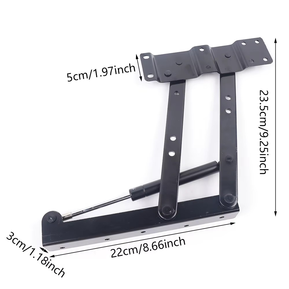 2 Stück Mechanismus-Hardware Für Möbel, Tisch-Klappmechanismus Mit Feder, Verste