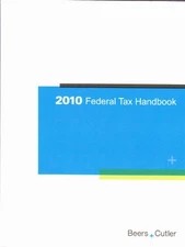 RIA FEDERAL TAX HANDBOOK 2010 By Quickfinder; Thomson Reuters **BRAND NEW**