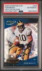 2000 QUANTUM LEAF TOM BRADY ROOKIE RC PSA AUTHENTIC DNA AUTO AUTHENTIC "GO BLUE"