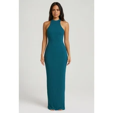 SKIMS Kim Kardashian Green Sleeveless Ribbed Maxi Dress  Women's Size Medium