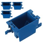  4-teilige Wandsteckdosen – PVC-Unterputz-Anschlussgehäuse, versenkte