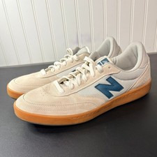 New Balance Skate Shoes Cream Blue Mens Sneakers