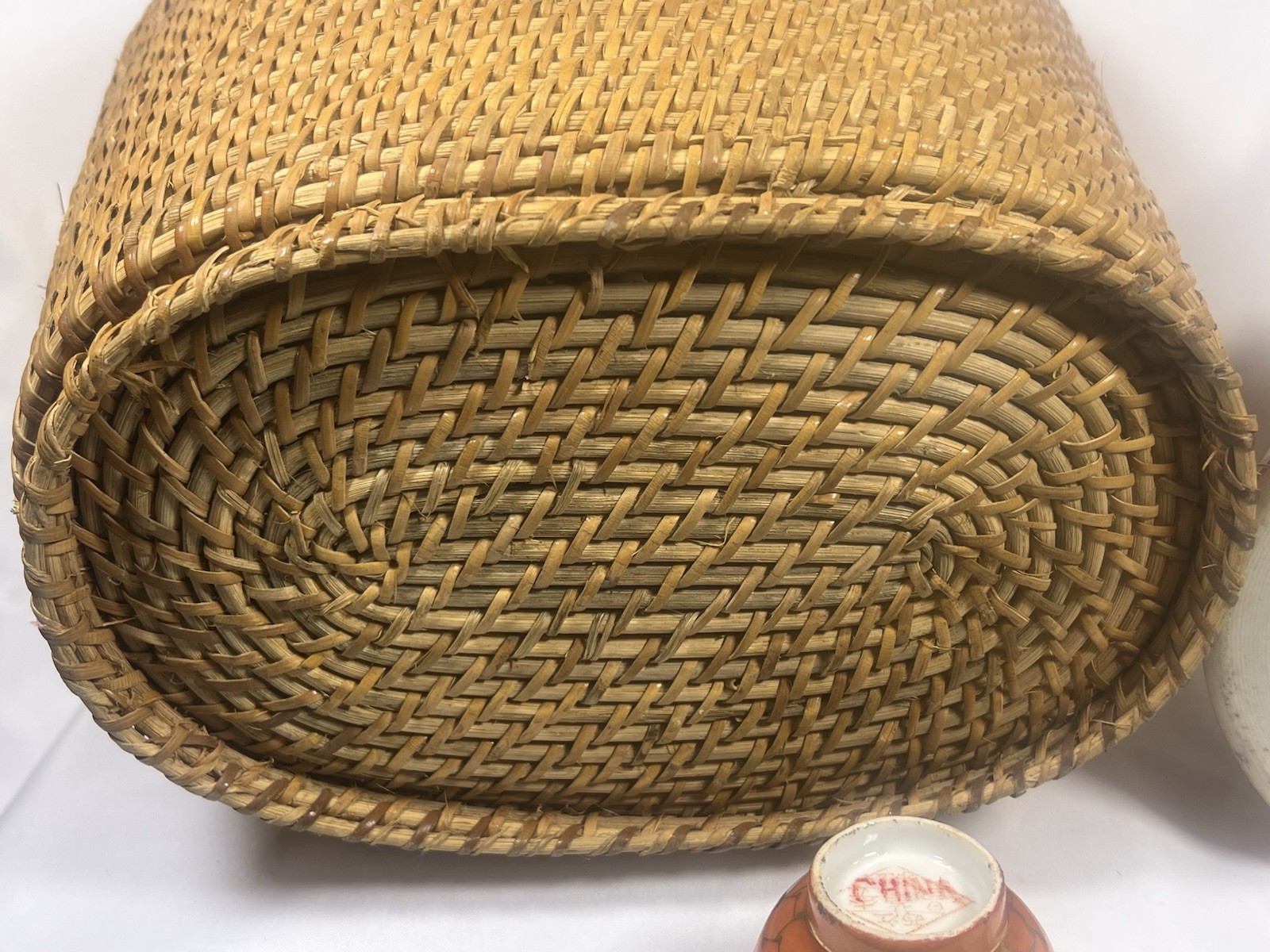 ATQ VTG Chinese Porcelain Jingdezhen Gild Crowned Crane Sand Red Glaze Tea Set