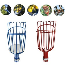 Garden Fruit Picker with Padded Basket &ndash; Metal Fruit Harvesting Tool