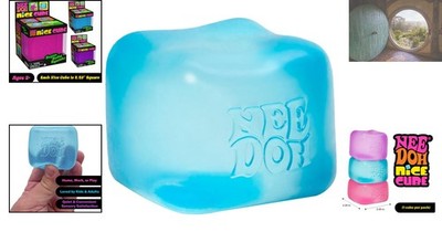 リラクゼーショングッズ NC-cube plus NeeDoh Nice Cube - Vibrant 2.25-Inch Sensory Squeeze Toy for
