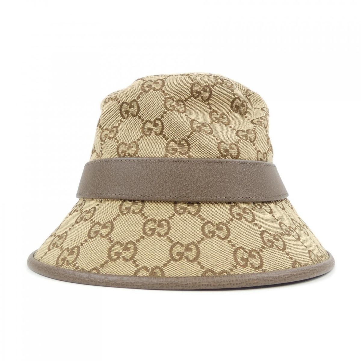 Authentic Gucci GG Canvas Fedora Hat 576587 4HG62 Hat #230-000-267