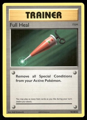 Full Heal 78/108 Uncommon Evolutions Pokemon Lightly Played
