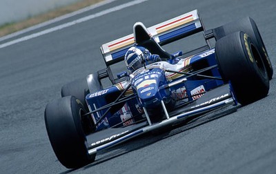 David Coulthard Williams-Renault Team at the French Grand Prix hel- Old Photo