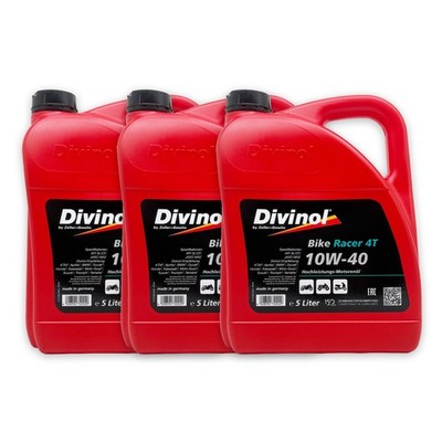 DIVINOL Bike Racer 4T 10W-40 | 15 L | JASO MA2 | API SL/CF | Motorradöl | Motorö