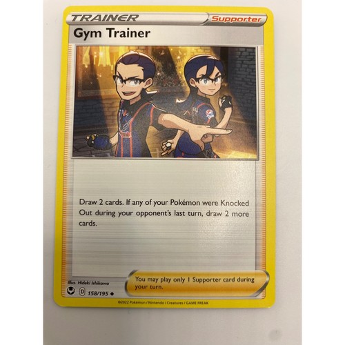 Pokemon Gym Trainer Silver Tempest 158/195 Supporter Uncommon Shield Team Card