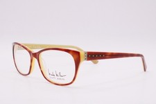 NEW NICOLE MILLER YOURFIT GARNET C02 HAVANA BROWN AUTHENTIC EYEGLASSES 55-16