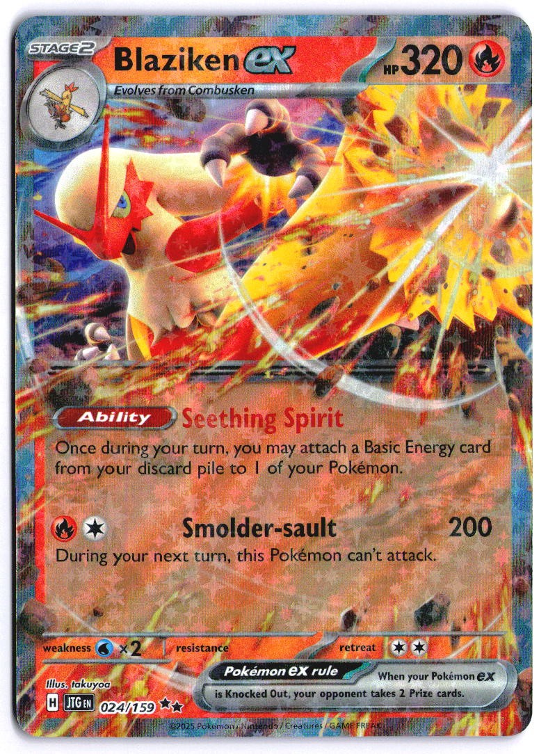 Blaziken ex 024/159 SV09: Journey Together Holofoil EN Pokemon NM