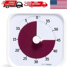 60-Minute Kids Visual Timer: Silent Operation for Focused Learning Spaces