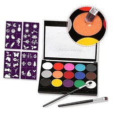 Face Paint Kit for Kids Adults, Professional Black White Paint Face Body