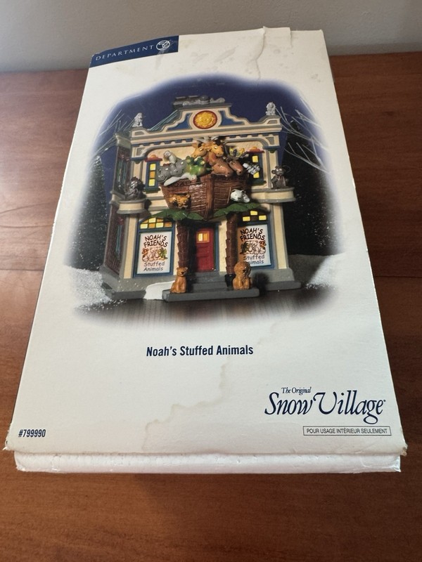 Department 56 Original Snow Village Noah’s Stuffed Animals