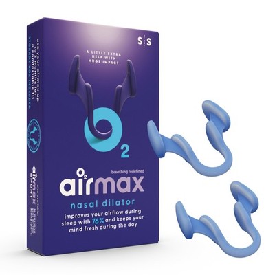 2 Pk / Airmax Nasal Dilator Device Anti Stop Snoring Sleep Aid Nose Clip - Small