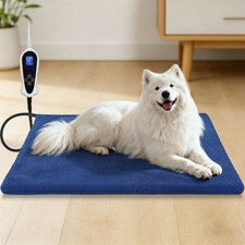 Large Dog Heating Pad,34x21 in Heated Dog Bed with Constant Heat  Auto Modes...