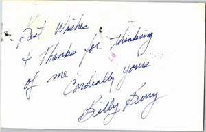 1970's -Billy Berry- Signed/Autograph/Auto Postcard San Jose State Spartans NBA