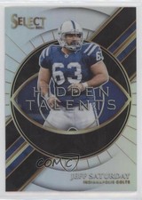 2021 Panini Select Hidden Talents Silver Prizm Jeff Saturday #HT-22 4pn