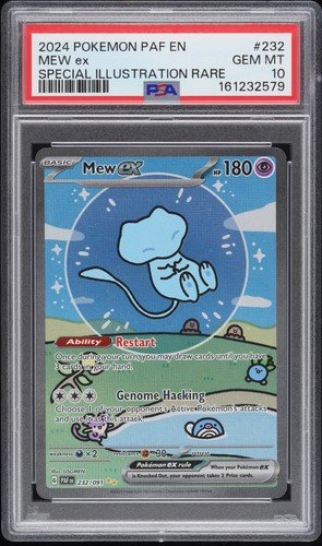 2024 POKEMON PAF EN-PALDEAN FATES SPECIAL ILLUSTRATION RARE #232 MEW EX PSA 10